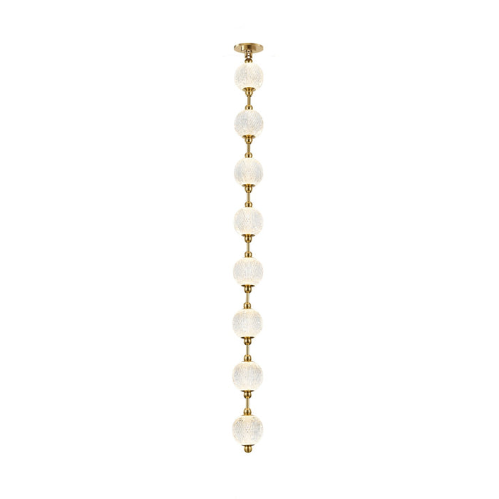 Alora PD321708NB-RT LED Pendant, Natural Brass