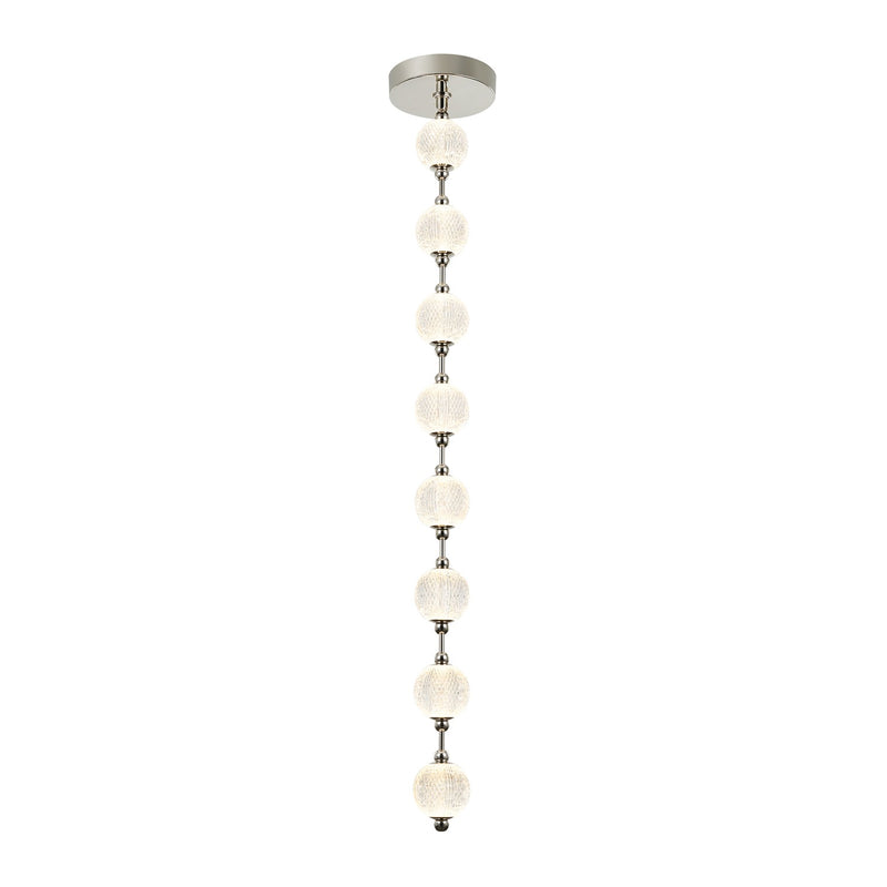Alora PD321708PN LED Pendant, Polished Nickel