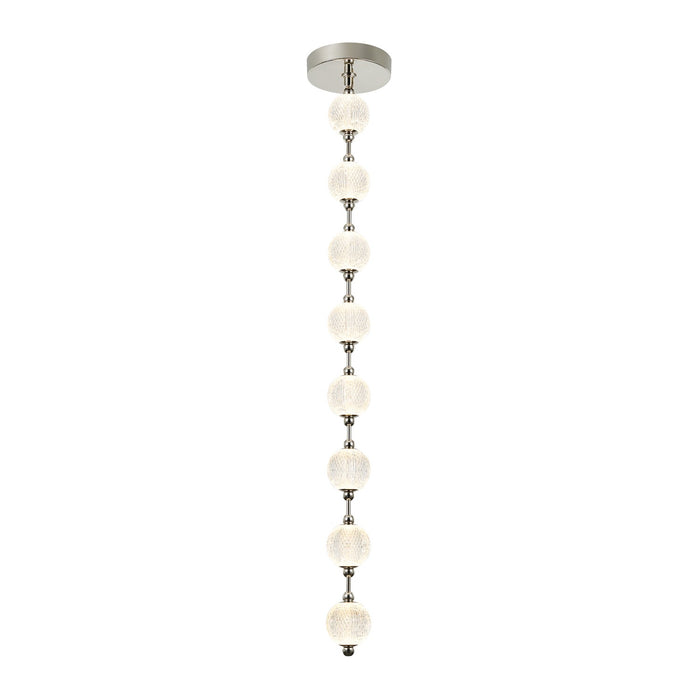 Alora PD321708PN LED Pendant, Polished Nickel