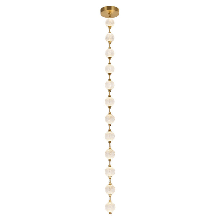 Alora PD321712NB LED Pendant, Natural Brass