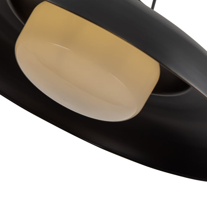 Alora PD344020UBGO One Light Pendant, Urban Bronze/Glossy Opal