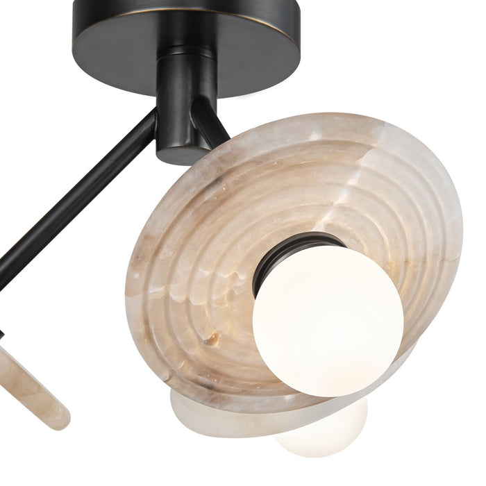 Alora SF346313UBAR LED Semi Flush Mount, Urban Bronze/Alabaster