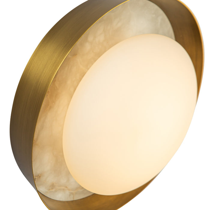 Alora WV320108VB LED Vanity, Vintage Brass