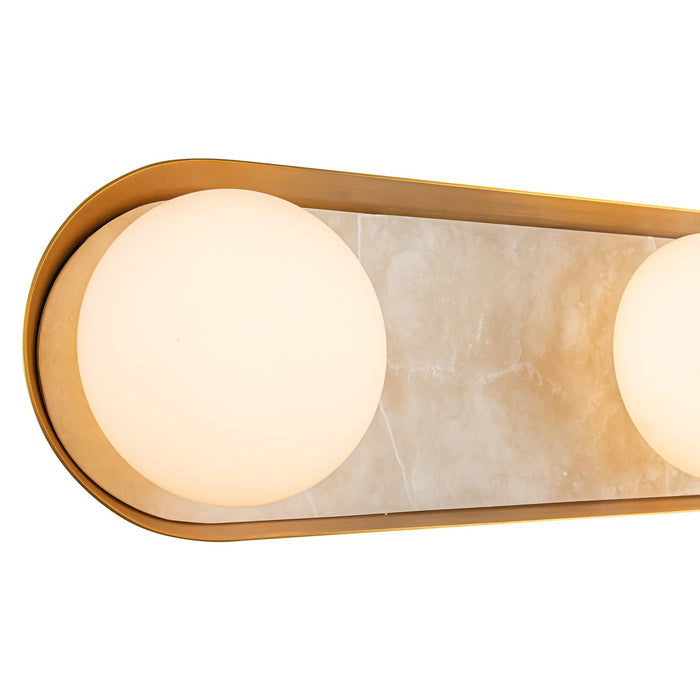 Alora WV320323VB LED Vanity, Vintage Brass