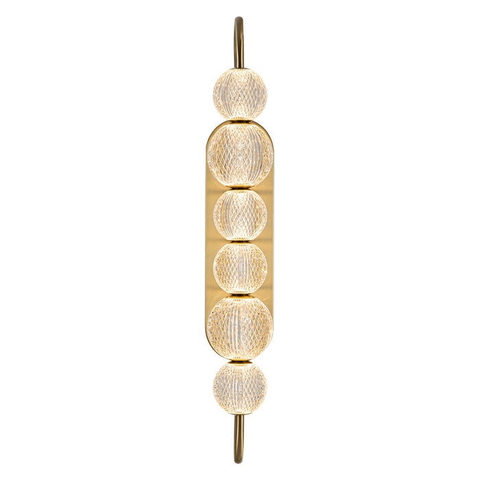 Alora WV321628NB LED Vanity, Natural Brass