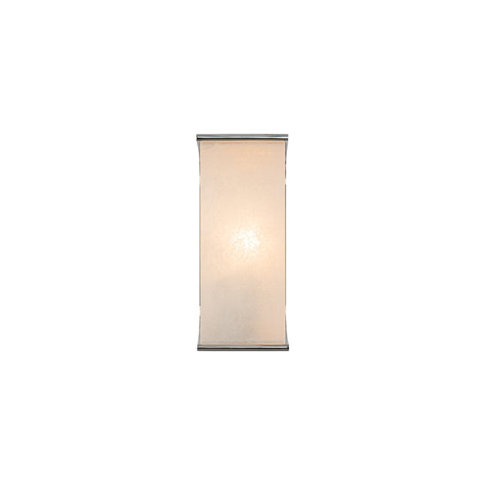 Alora WV327010PNAR One Light Wall Sconce, Polished Nickel/Alabaster
