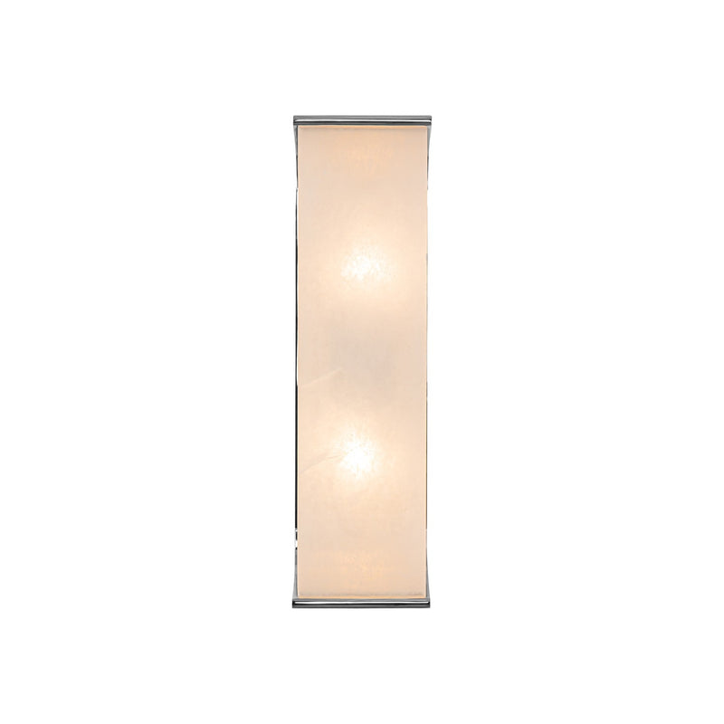 Alora WV327015PNAR Two Light Vanity, Polished Nickel/Alabaster