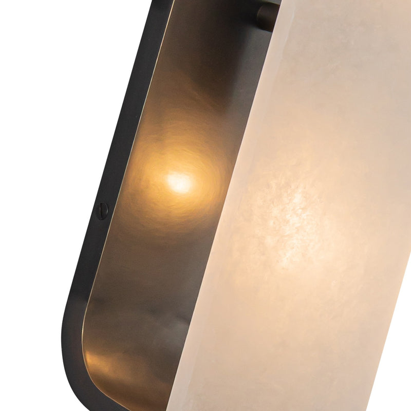 Alora WV327015UBAR Two Light Vanity, Urban Bronze/Alabaster