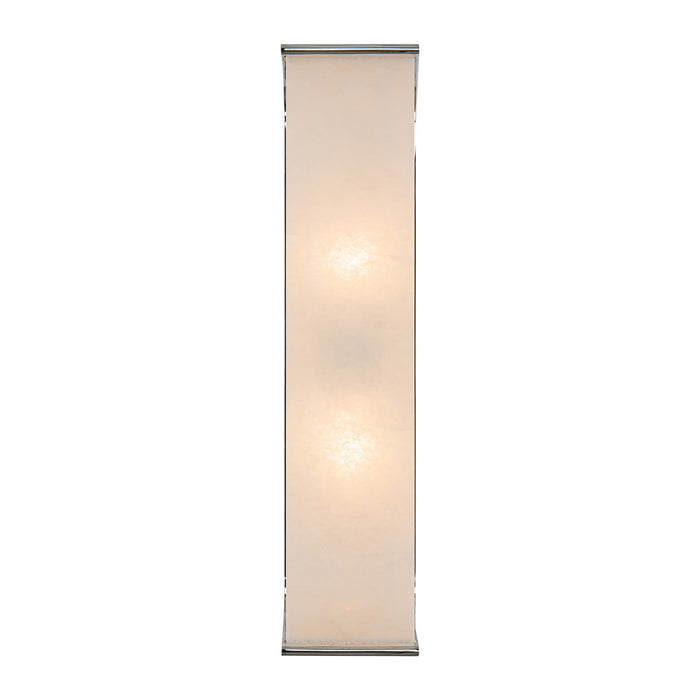 Alora WV327019PNAR Two Light Vanity, Polished Nickel/Alabaster