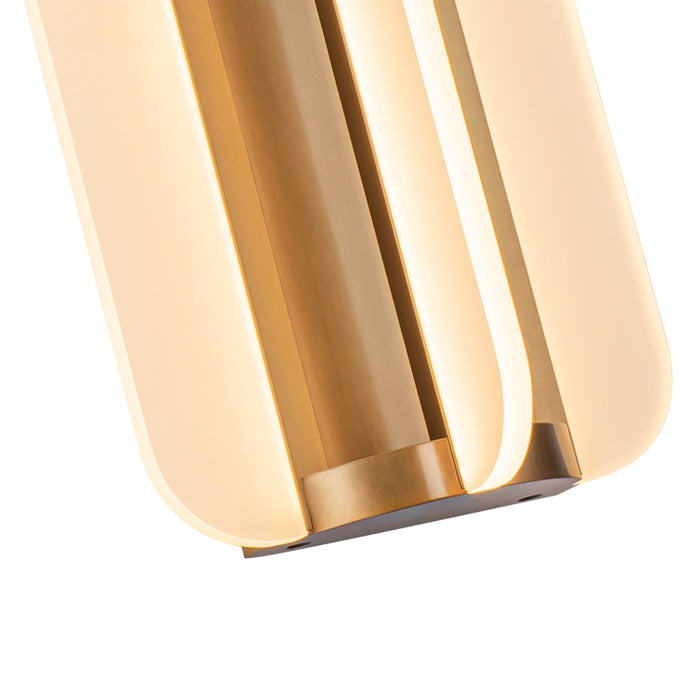Alora WV336710VB LED Vanity, Vintage Brass