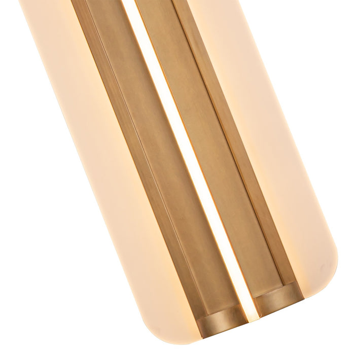 Alora WV336717VB LED Vanity, Vintage Brass