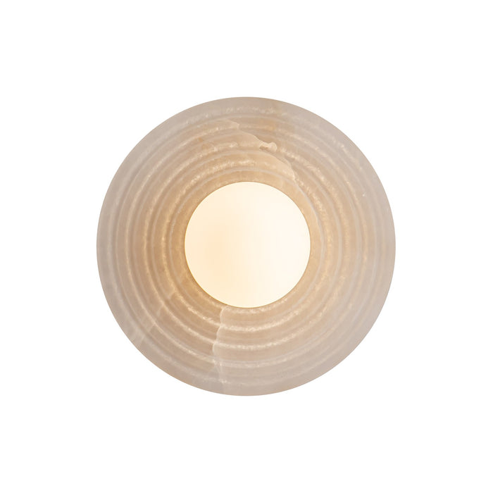 Alora WV346006VBAR LED Vanity, Vintage Brass/Alabaster