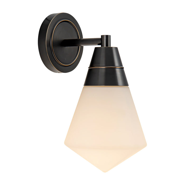 Alora WV348106UBOP One Light Wall Sconce, Urban Bronze/Opal Matte Glass
