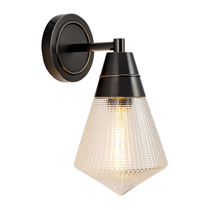 Alora WV348106UBPG One Light Wall Sconce, Urban Bronze/Prismatic Glass