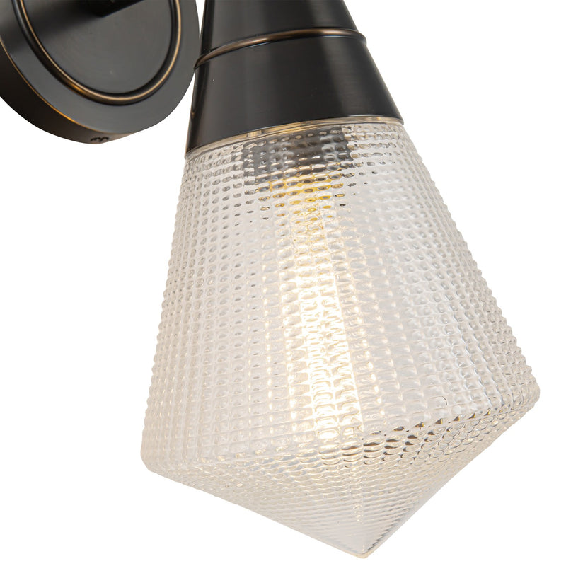 Alora WV348106UBPG One Light Wall Sconce, Urban Bronze/Prismatic Glass