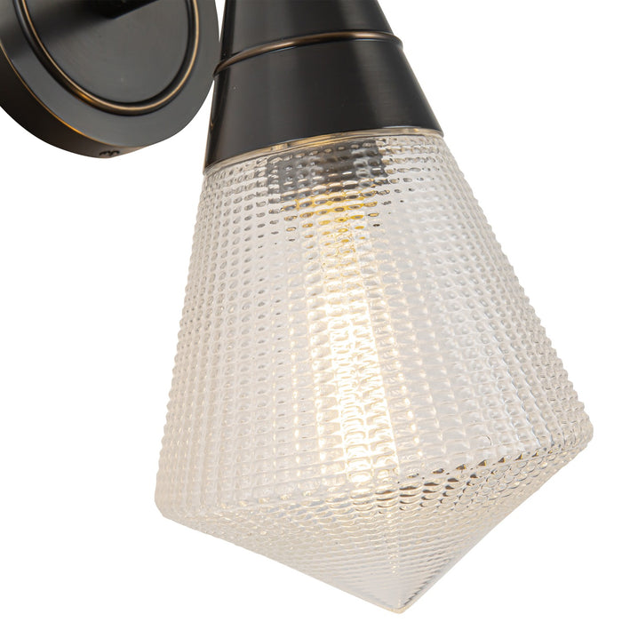 Alora WV348106UBPG One Light Wall Sconce, Urban Bronze/Prismatic Glass