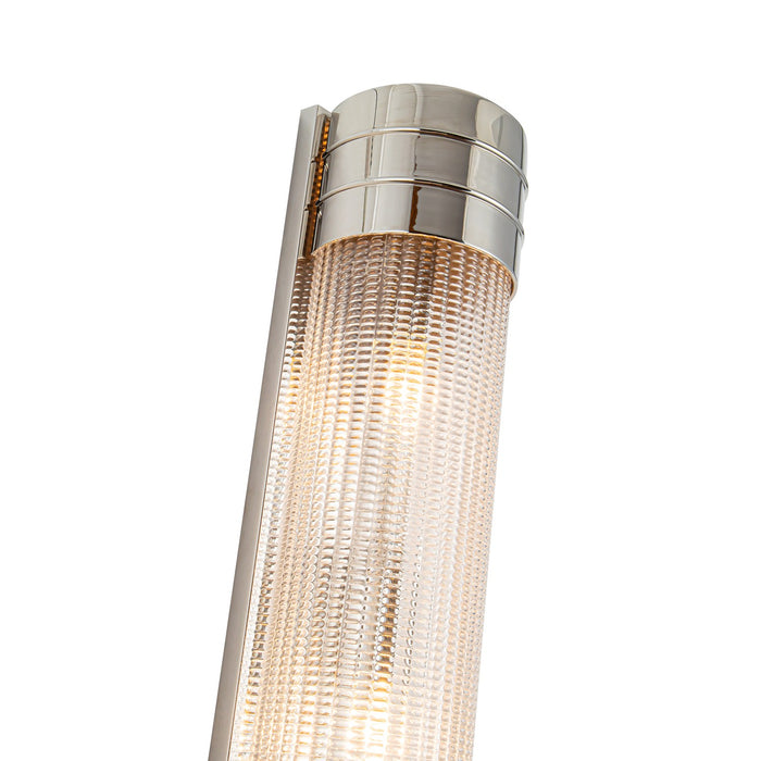 Alora WV348224PNPG Three Light Vanity, Polished Nickel/Prismatic Glass