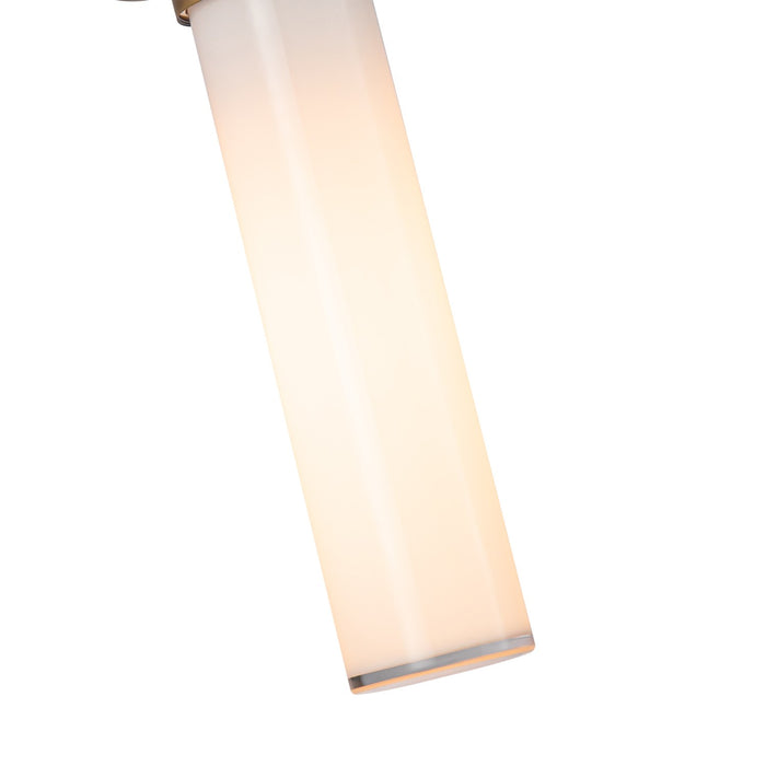 Alora WV355116VBGO One Light Wall Sconce, Vintage Brass/Glossy Opal