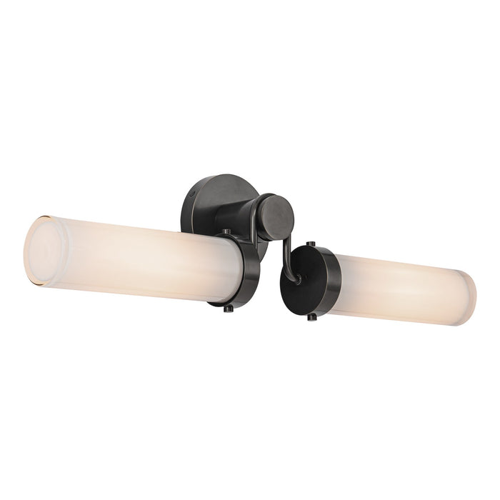 Alora WV355223UBGO Two Light Vanity, Urban Bronze/Glossy Opal
