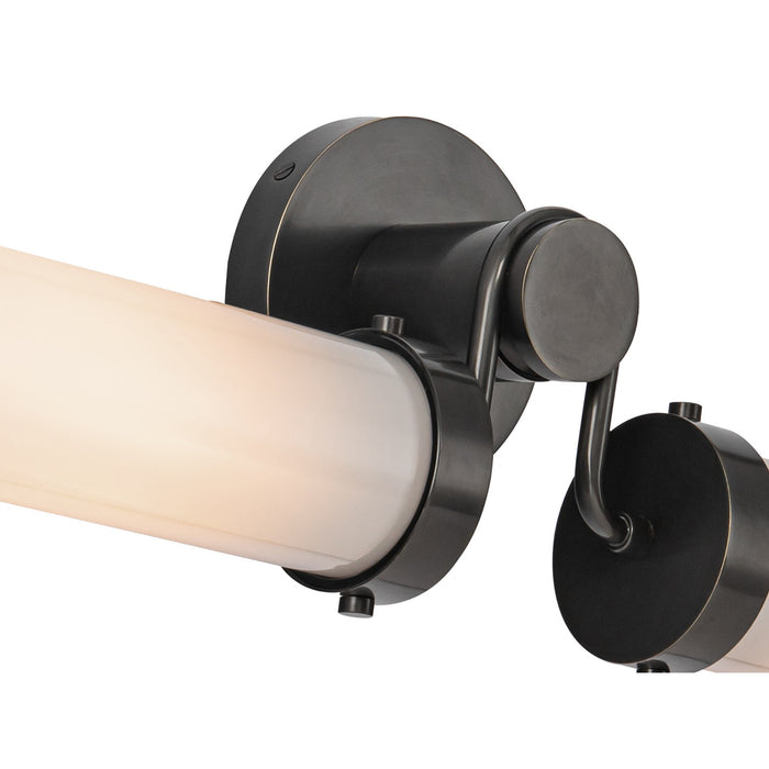Alora WV355223UBGO Two Light Vanity, Urban Bronze/Glossy Opal