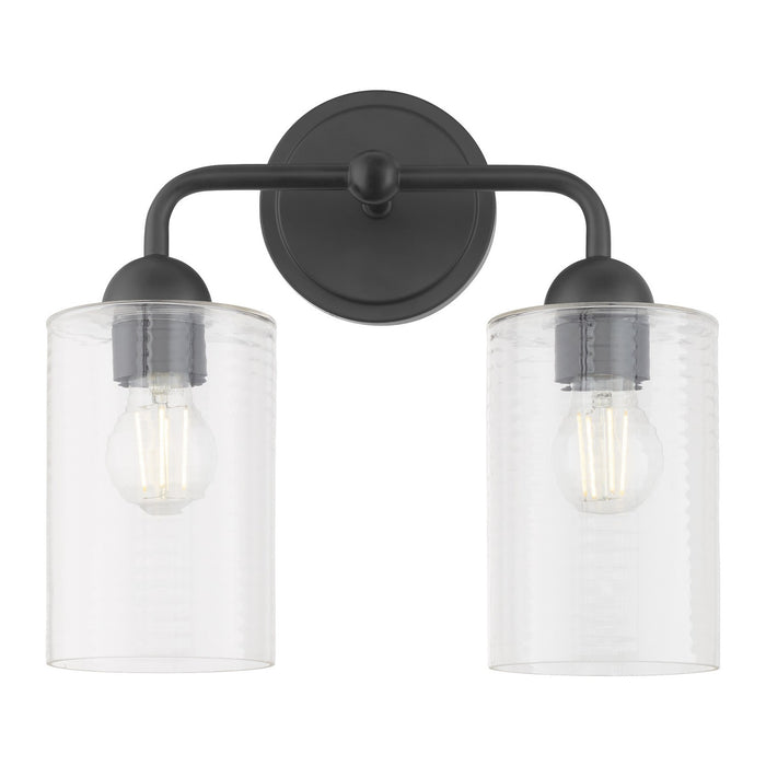 Quorum 598-2-59 Two Light Vanity, Matte Black