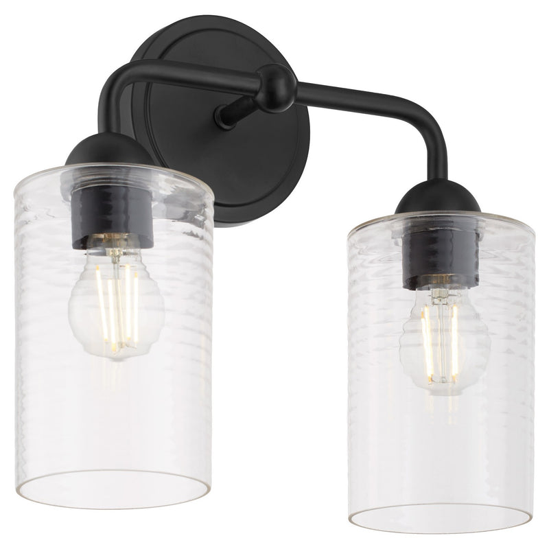 Quorum 598-2-59 Two Light Vanity, Matte Black