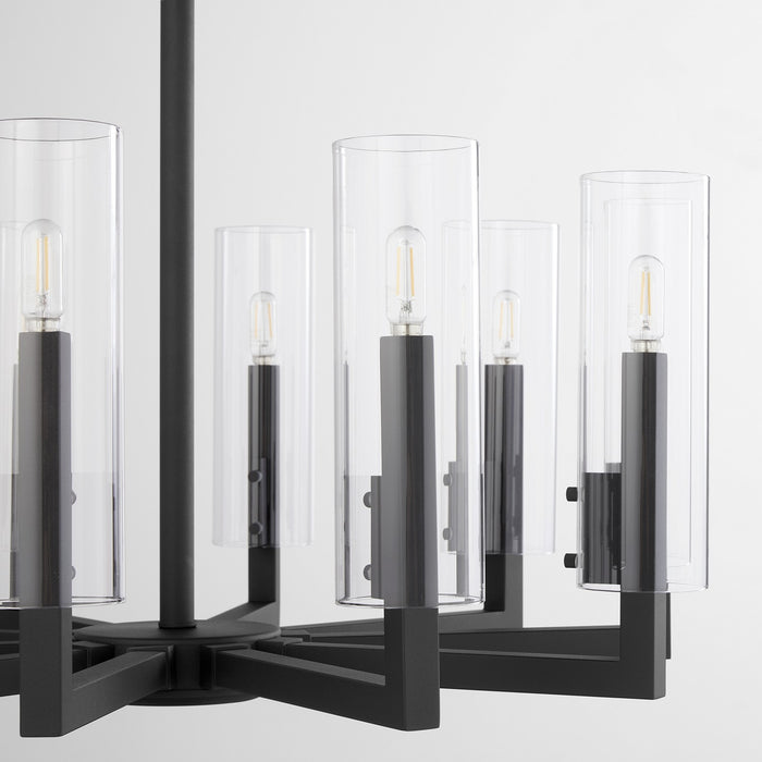 Quorum 6277-10-69 Ten Light Chandelier, Textured Black