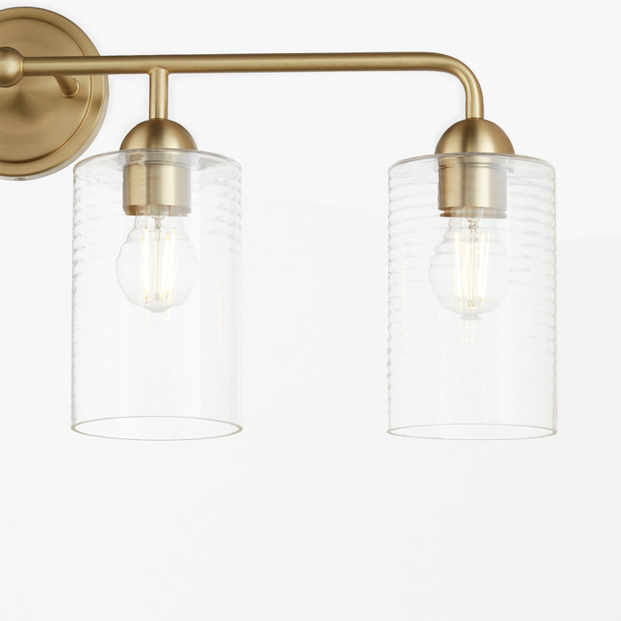 Quorum 598-4-80 Four Light Vanity, Aged Brass