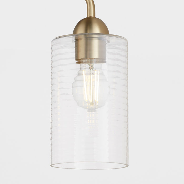 Quorum 598-4-80 Four Light Vanity, Aged Brass