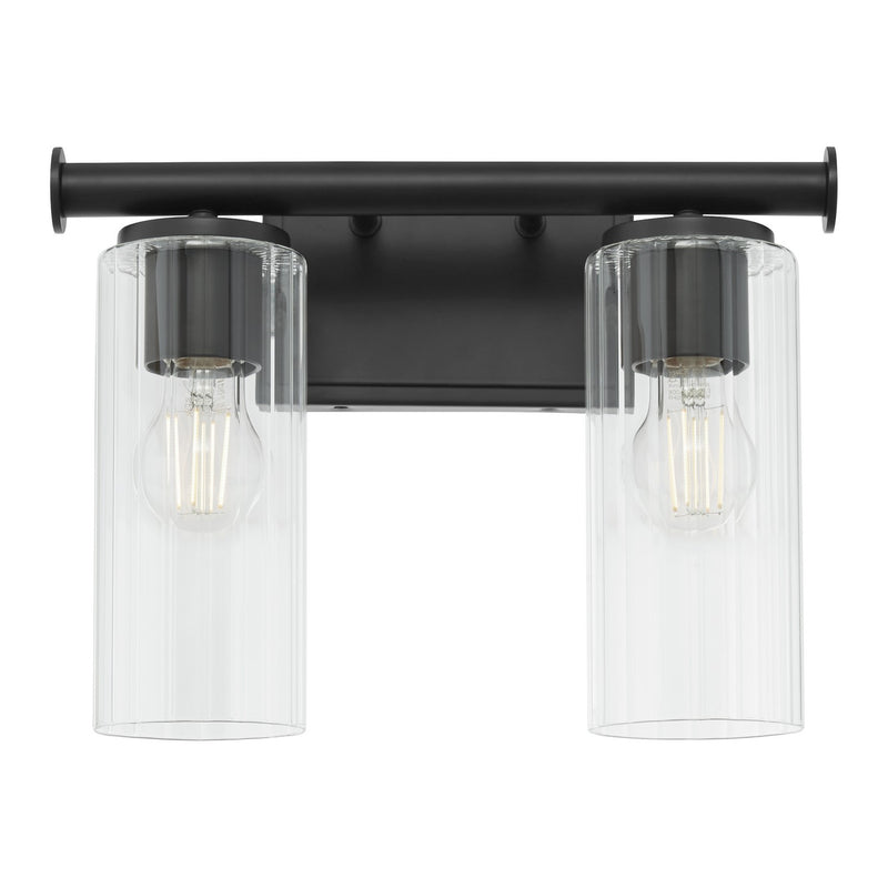 Quorum 541-2-59 Two Light Vanity, Matte Black