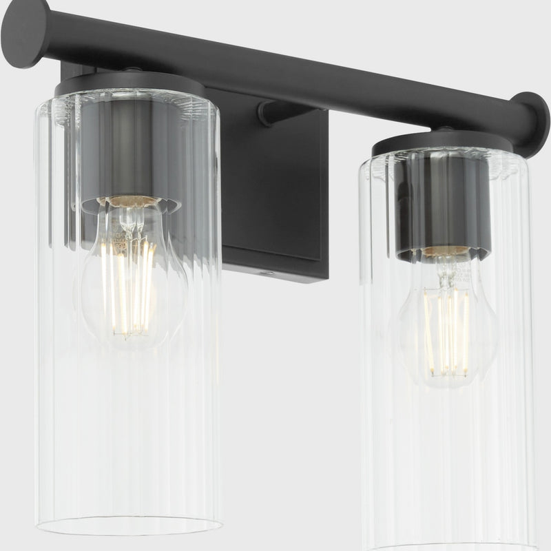 Quorum 541-2-59 Two Light Vanity, Matte Black
