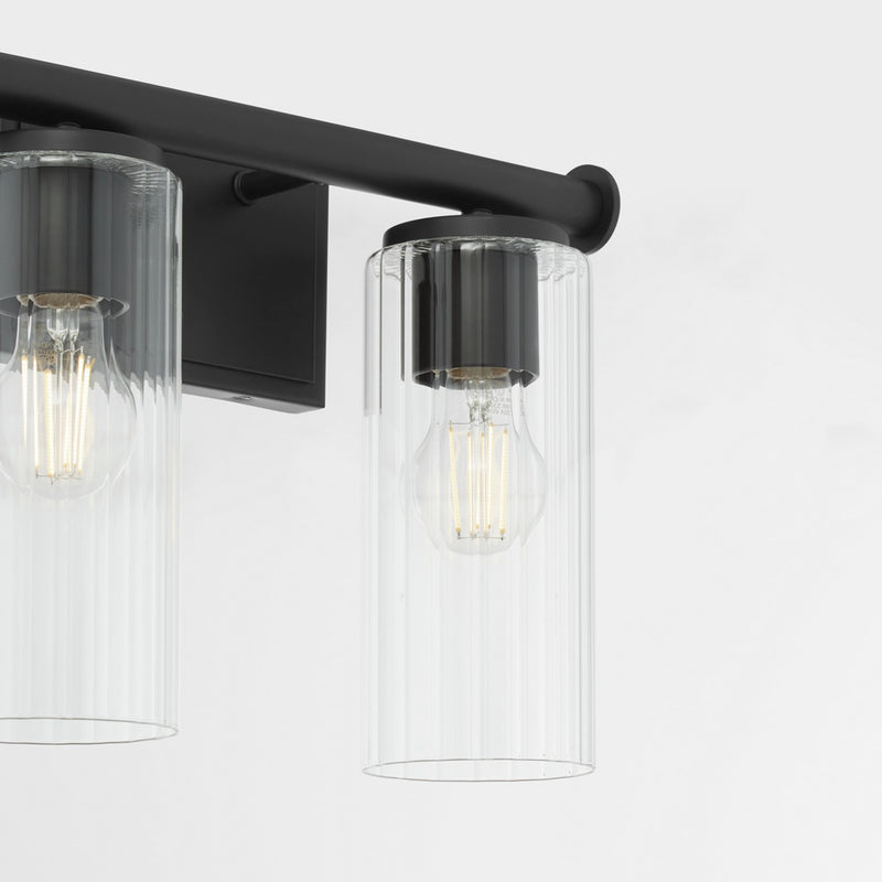 Quorum 541-2-59 Two Light Vanity, Matte Black