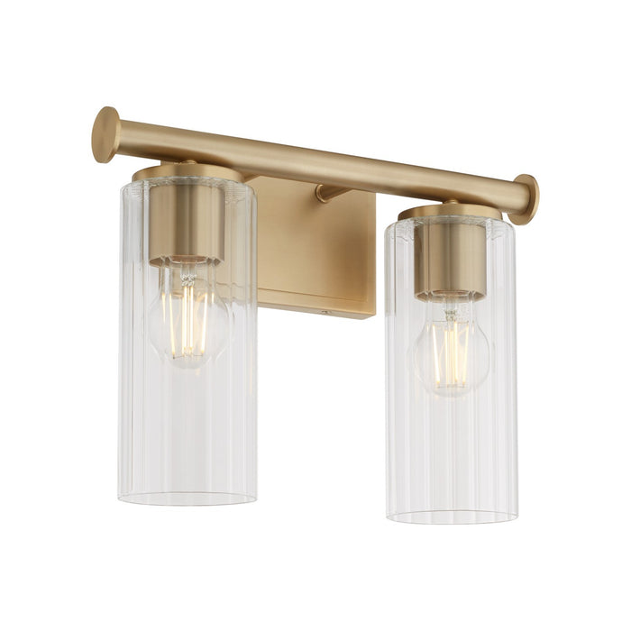 Quorum 541-2-80 Two Light Vanity, Aged Brass