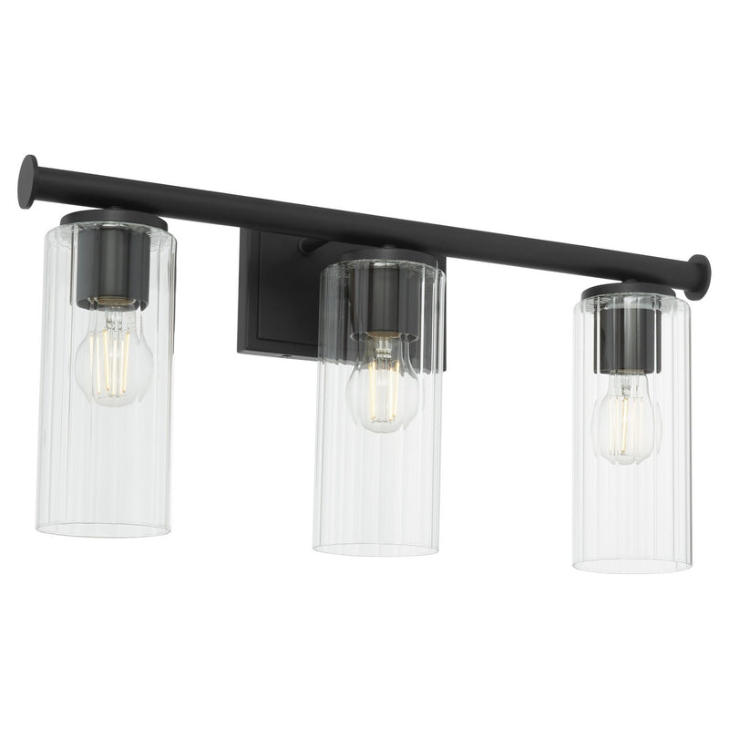 Quorum 541-3-59 Three Light Vanity, Matte Black