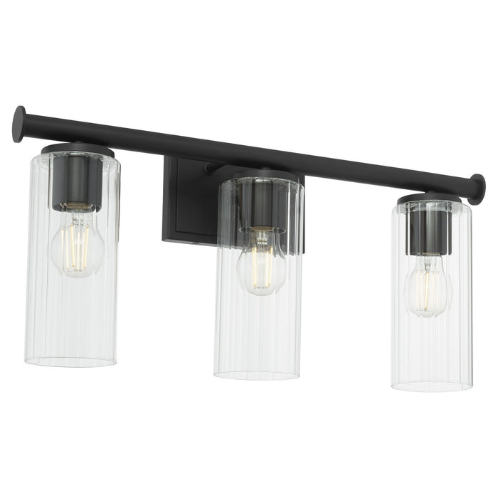 Quorum 541-3-59 Three Light Vanity, Matte Black