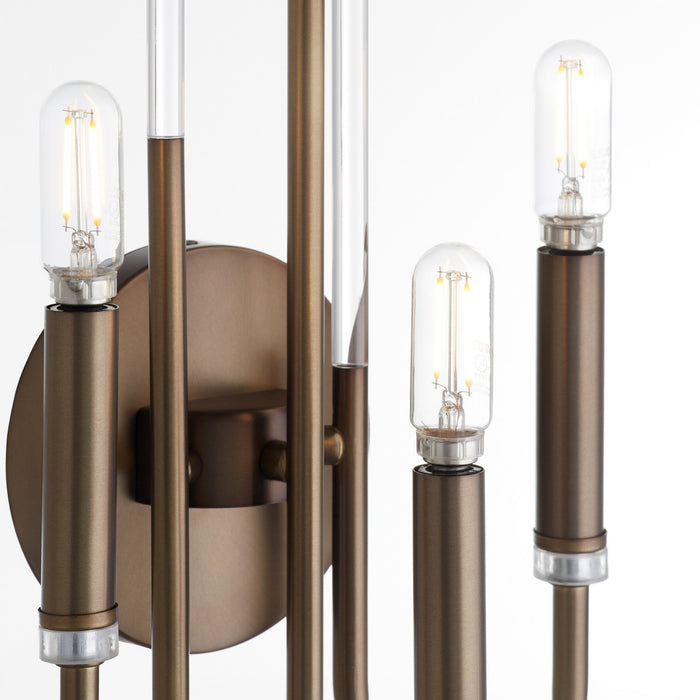 Quorum 5223-3-81 Three Light Wall Mount, Dark Brass