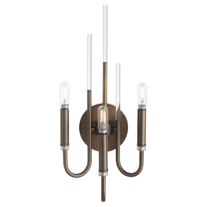 Quorum 5223-3-81 Three Light Wall Mount, Dark Brass