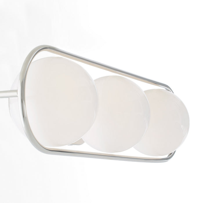 Quorum 5137-3-62 Three Light Vanity, Polished Nickel