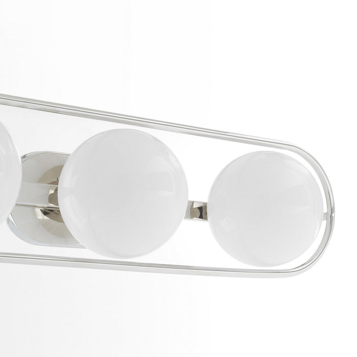 Quorum 5137-3-62 Three Light Vanity, Polished Nickel