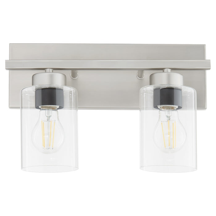 Quorum 5012-2-65 Two Light Vanity, Satin Nickel