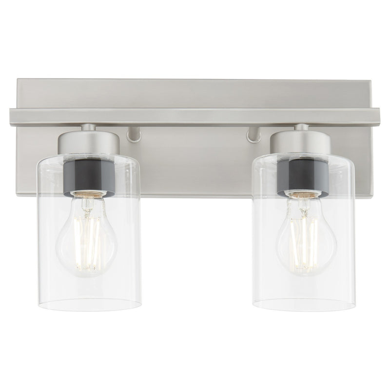 Quorum 5012-2-65 Two Light Vanity, Satin Nickel