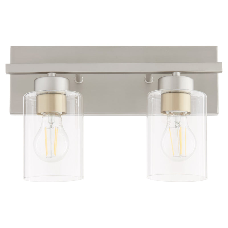 Quorum 5012-2-65 Two Light Vanity, Satin Nickel