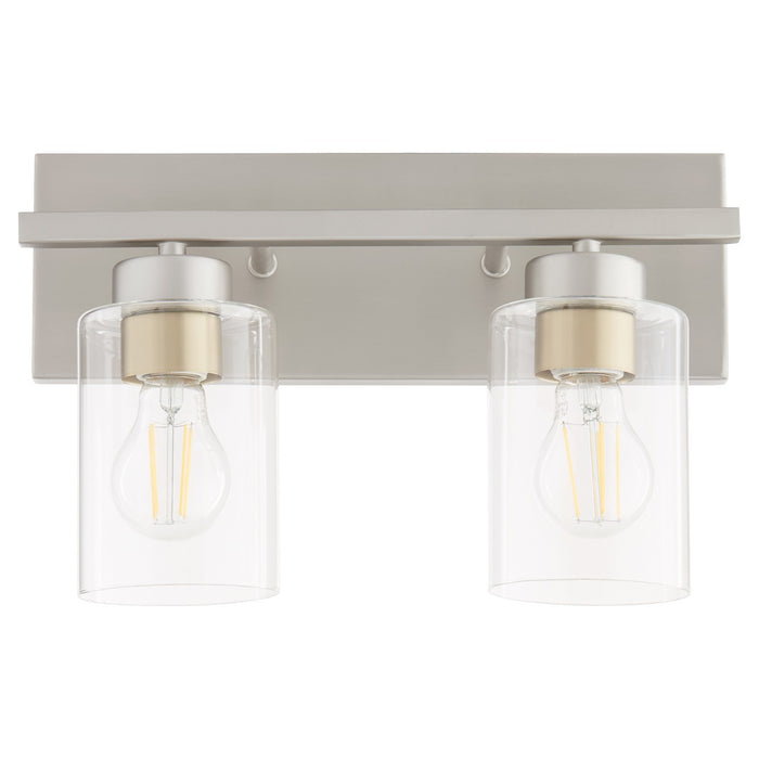 Quorum 5012-2-65 Two Light Vanity, Satin Nickel