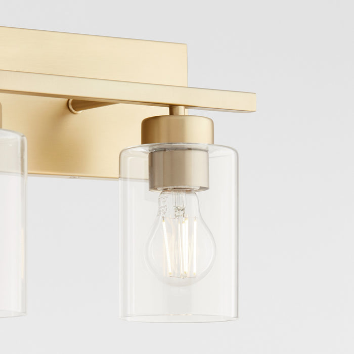 Quorum 5012-2-80 Two Light Vanity, Aged Brass
