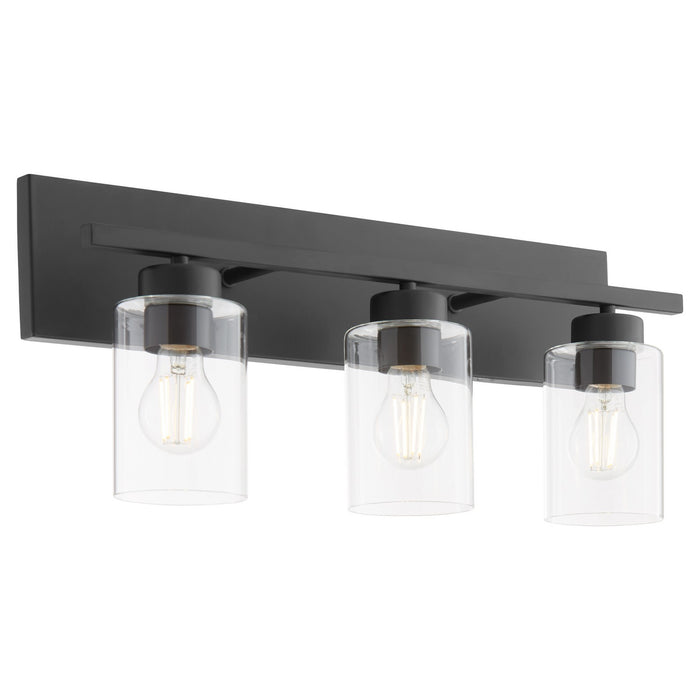 Quorum 5012-3-59 Three Light Vanity, Matte Black