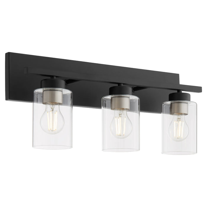 Quorum 5012-3-59 Three Light Vanity, Matte Black