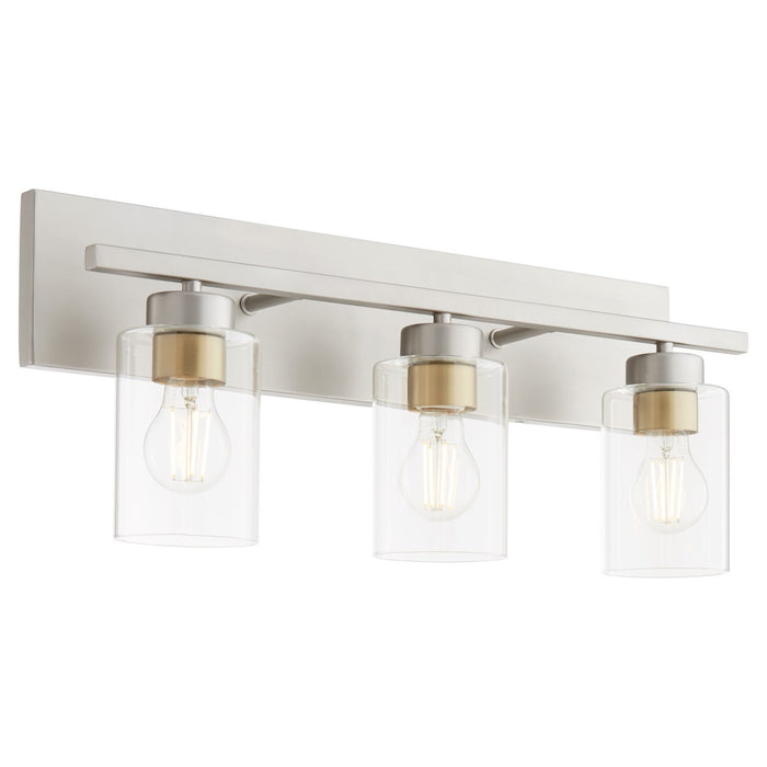 Quorum 5012-3-65 Three Light Vanity, Satin Nickel