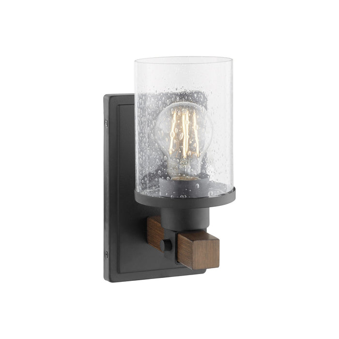 Quorum 5089-1-69 One Light Wall Mount, Textured Black Walnut