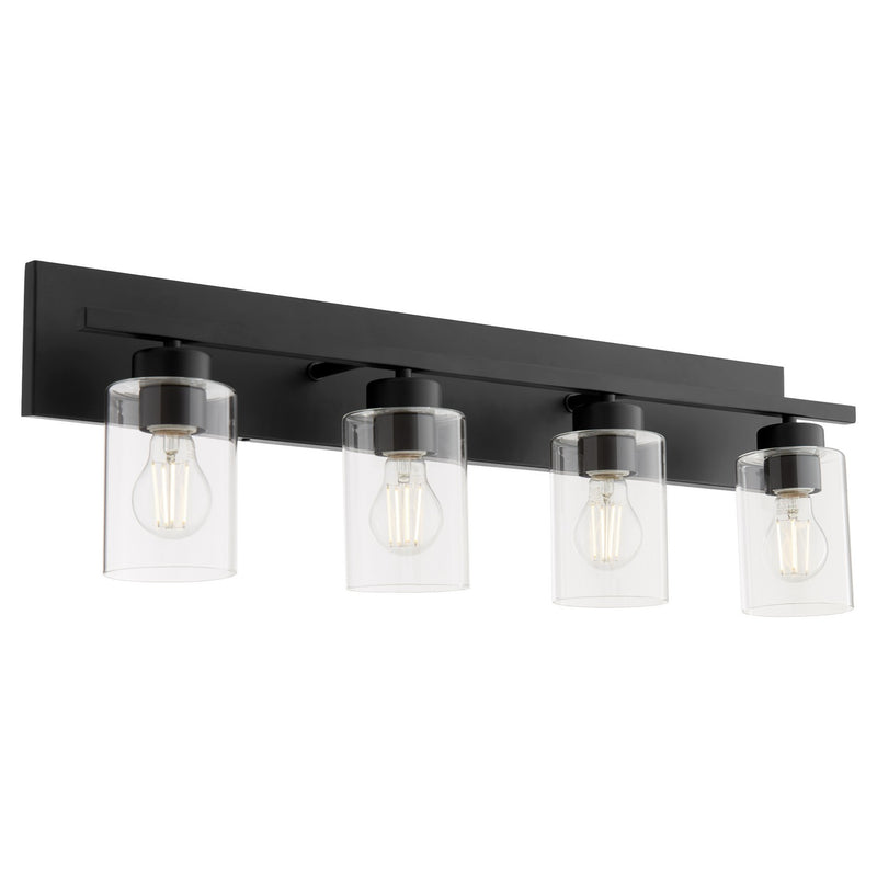 Quorum 5012-4-59 Four Light Vanity, Matte Black