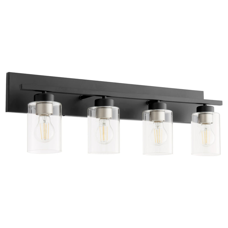 Quorum 5012-4-59 Four Light Vanity, Matte Black